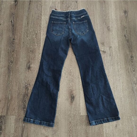 KanCan Makayla Ultra High Rise Flare Jeans Dark Wash Size 7 - Picture 7 of 9